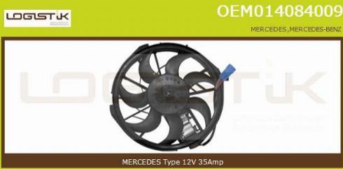 LGK OEM014084009 - Elektrik mühərriki, radiator ventilyatoru furqanavto.az