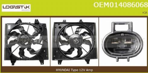 LGK OEM014086068 - Elektrik mühərriki, radiator ventilyatoru furqanavto.az