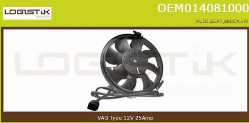 LGK OEM014081000 - Elektrik mühərriki, radiator ventilyatoru furqanavto.az