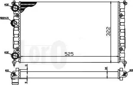 Loro 046-017-0005 - Radiator, mühərrikin soyudulması furqanavto.az