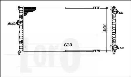 Loro 046-017-0006 - Radiator, mühərrikin soyudulması furqanavto.az