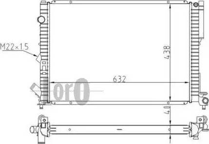 Loro 042-017-0022 - Radiator, mühərrikin soyudulması furqanavto.az