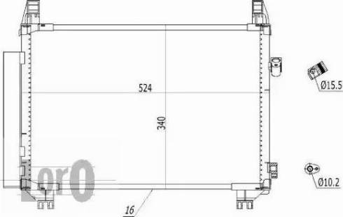 Loro 051-016-0033 - Kondenser, kondisioner furqanavto.az