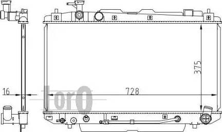 Loro 051-017-0029 - Radiator, mühərrikin soyudulması furqanavto.az