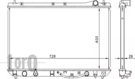 Loro 051-017-0022 - Radiator, mühərrikin soyudulması furqanavto.az