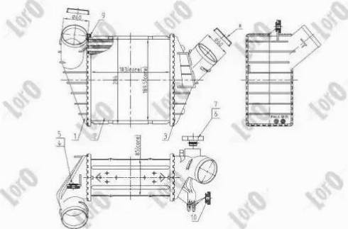 Loro 053-018-0012 - Intercooler, şarj cihazı furqanavto.az