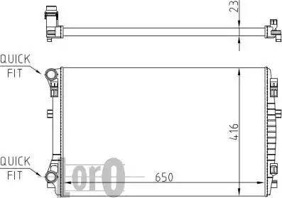 Loro 053-017-0044 - Radiator, mühərrikin soyudulması furqanavto.az