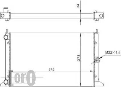 Loro 053-017-0046 - Radiator, mühərrikin soyudulması furqanavto.az