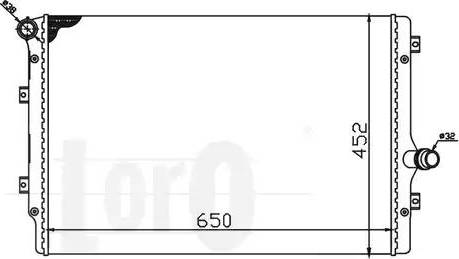 Loro 053-017-0017-B - Radiator, mühərrikin soyudulması furqanavto.az