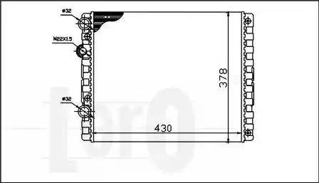 Loro 053-017-0036 - Radiator, mühərrikin soyudulması furqanavto.az