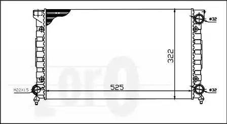 Loro 053-017-0023 - Radiator, mühərrikin soyudulması furqanavto.az