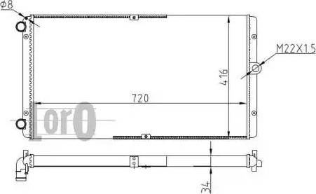 Loro 053-017-0072 - Radiator, mühərrikin soyudulması furqanavto.az