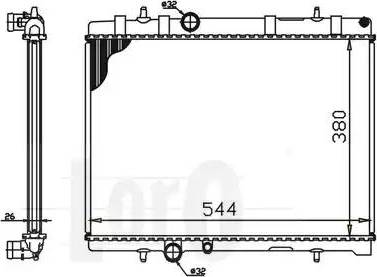 Loro 009-017-0043 - Radiator, mühərrikin soyudulması furqanavto.az