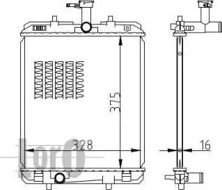 Loro 009-017-0056-B - Radiator, mühərrikin soyudulması furqanavto.az