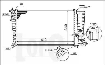 Loro 009-017-0031 - Radiator, mühərrikin soyudulması furqanavto.az