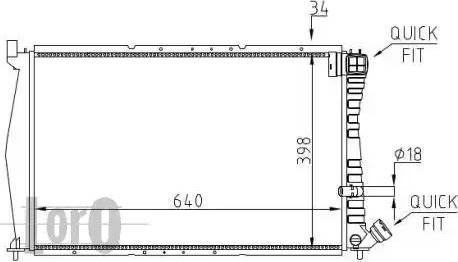 Loro 009-017-0033 - Radiator, mühərrikin soyudulması furqanavto.az