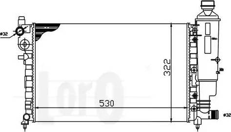 Loro 009-017-0037 - Radiator, mühərrikin soyudulması furqanavto.az