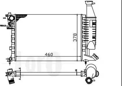 Loro 009-017-0020 - Radiator, mühərrikin soyudulması furqanavto.az