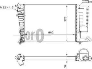 Loro 009-017-0022 - Radiator, mühərrikin soyudulması furqanavto.az