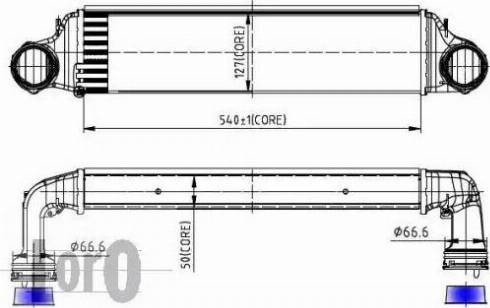 Loro 004-018-0001 - Intercooler, şarj cihazı furqanavto.az