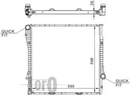 Loro 004-017-0009 - Radiator, mühərrikin soyudulması furqanavto.az