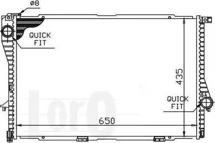 Loro 004-017-0006 - Radiator, mühərrikin soyudulması furqanavto.az