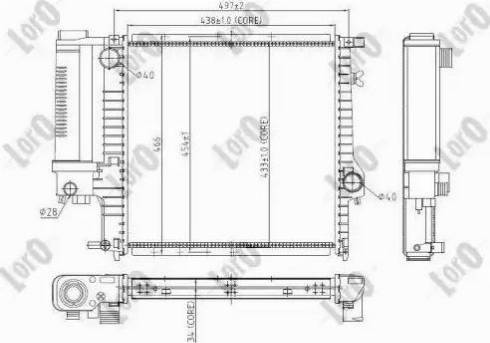 Loro 004-017-0016 - Radiator, mühərrikin soyudulması furqanavto.az