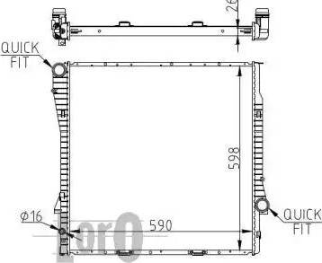 Loro 004-017-0025 - Radiator, mühərrikin soyudulması furqanavto.az