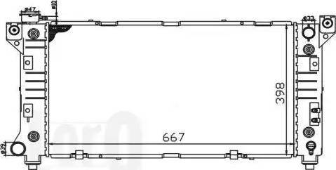 Loro 008-017-0007 - Radiator, mühərrikin soyudulması furqanavto.az