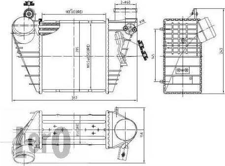 Loro 003-018-0003 - Intercooler, şarj cihazı furqanavto.az