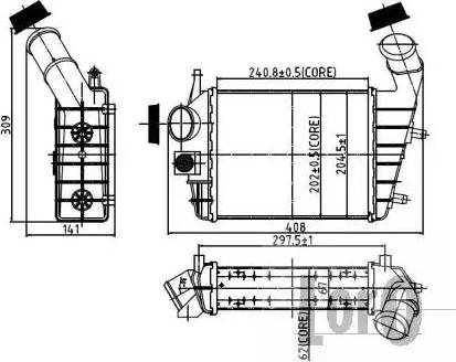 Loro 002-018-0002 - Intercooler, şarj cihazı furqanavto.az