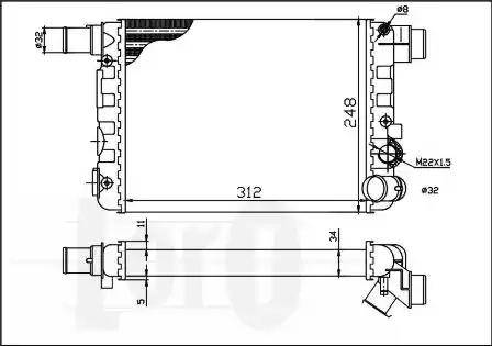 Loro 016-017-0004 - Radiator, mühərrikin soyudulması furqanavto.az