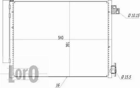 Loro 010-016-0002 - Kondenser, kondisioner furqanavto.az