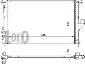 Loro 010-017-0001 - Radiator, mühərrikin soyudulması furqanavto.az