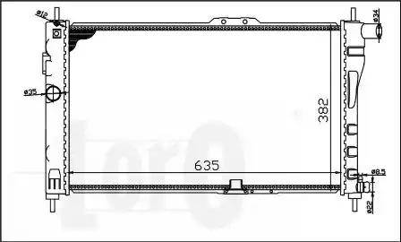 Loro 011-017-0004 - Radiator, mühərrikin soyudulması furqanavto.az