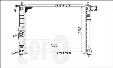 Loro 011-017-0005 - Radiator, mühərrikin soyudulması furqanavto.az