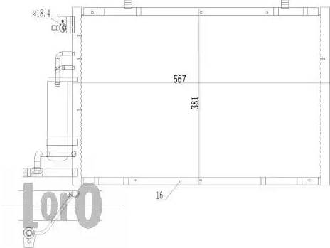 Loro 017-016-0008 - Kondenser, kondisioner furqanavto.az