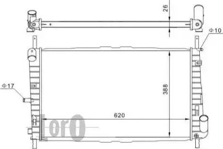 Loro 017-017-0016 - Radiator, mühərrikin soyudulması furqanavto.az