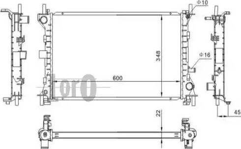 Loro 017-017-0031 - Radiator, mühərrikin soyudulması furqanavto.az