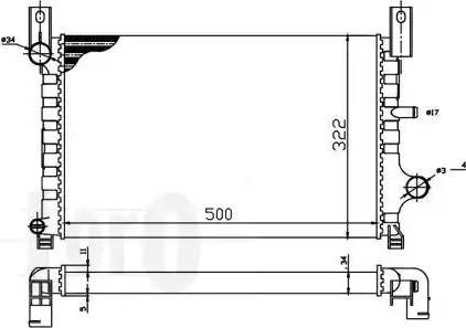 Loro 017-017-0023 - Radiator, mühərrikin soyudulması furqanavto.az