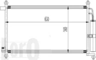 Loro 035-016-0023 - Kondenser, kondisioner furqanavto.az