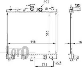 Loro 035-017-0018 - Radiator, mühərrikin soyudulması furqanavto.az