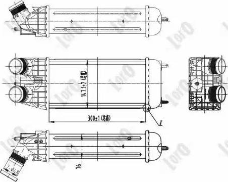 Loro 038-018-0004 - Intercooler, şarj cihazı furqanavto.az