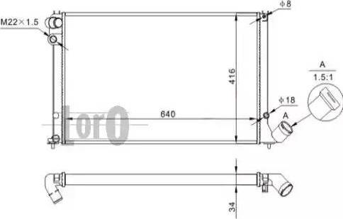 Loro 038-017-0024 - Radiator, mühərrikin soyudulması furqanavto.az