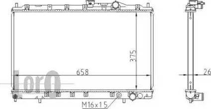 Loro 033-017-0020 - Radiator, mühərrikin soyudulması furqanavto.az