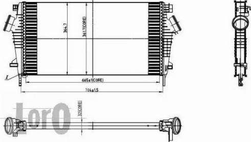 Loro 037-018-0005 - Intercooler, şarj cihazı furqanavto.az