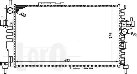 Loro 037-017-0044 - Radiator, mühərrikin soyudulması furqanavto.az