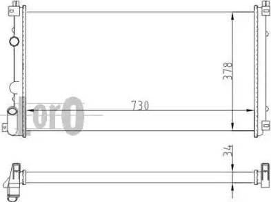 Loro 037-017-0065 - Radiator, mühərrikin soyudulması furqanavto.az