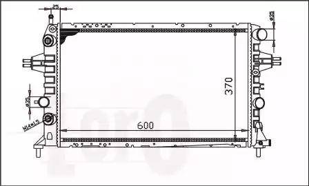 Loro 037-017-0073 - Radiator, mühərrikin soyudulması furqanavto.az