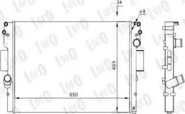 Loro 022-017-0007 - Radiator, mühərrikin soyudulması furqanavto.az